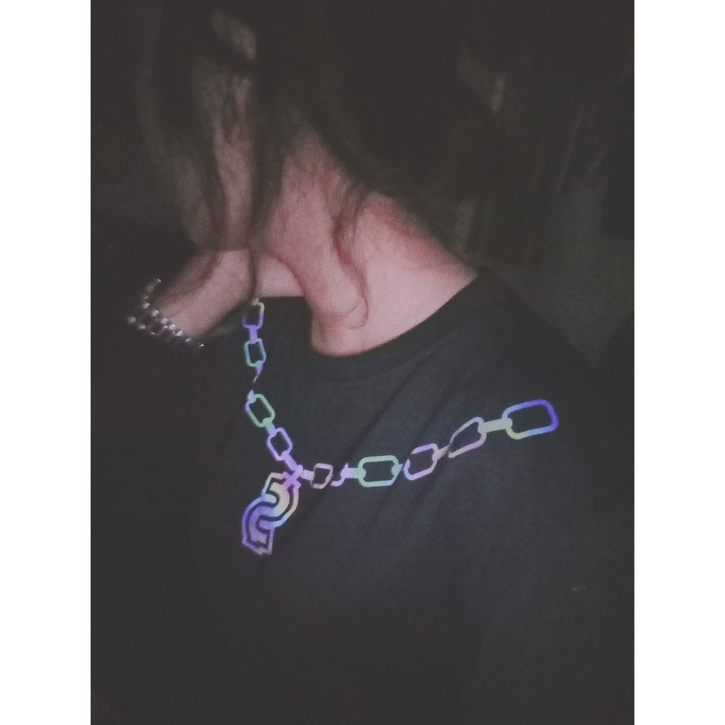 Áo Sweater in hình Money Necklace Phản Quang 7 màu Áo nỉ Nam Nữ Dài tay Unisex in hiệu ứng Hologram