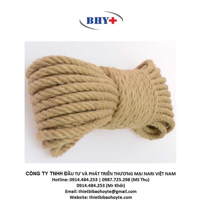 DÂY CỨU NGƯỜI DÙNG TRONG PCCC LÕI THÉP PHI 12 CÓ MÓC, 30M - SIÊU HOT