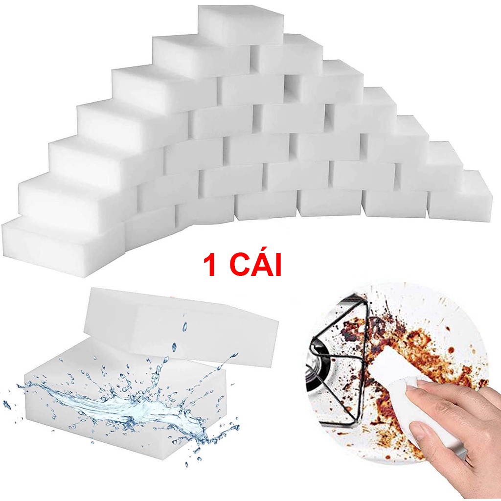 Miếng Xơ Mướp Ma Thuật Tẩy Vết Bẩn Cho Nhà Bếp/Miếng mút làm sạch nano thần kỳ dùng để lau chùi bề mặt
