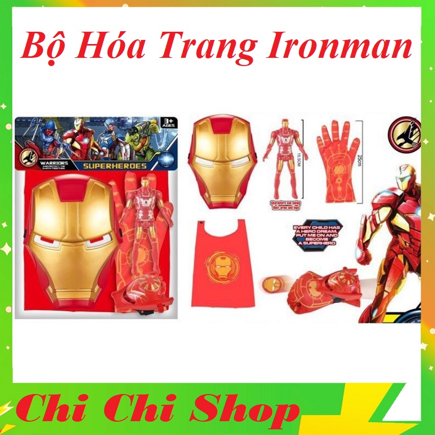 Áo Choàng Siêu Nhân Người Sắt Ironman Cho Bé Thỏa Sức Tưởng Tượng Hóa Trang