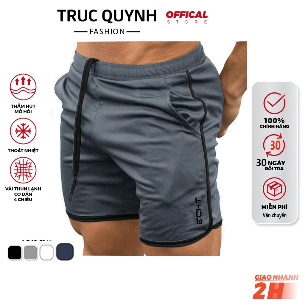 [Freeship-05 Màu] Quần Đùi Thun lạnh Thể Thao Nam Quần Đùi Tập Gym Nam Chất liệu vải co giãn 4 chiều QSGM001