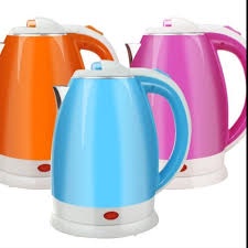 Ấm siêu tốc 2 lớp, Ấm Siêu Tốc Đun Nước Electric Kettle Dung Tích 1.8 Lít Loại 2 Lớp Màu