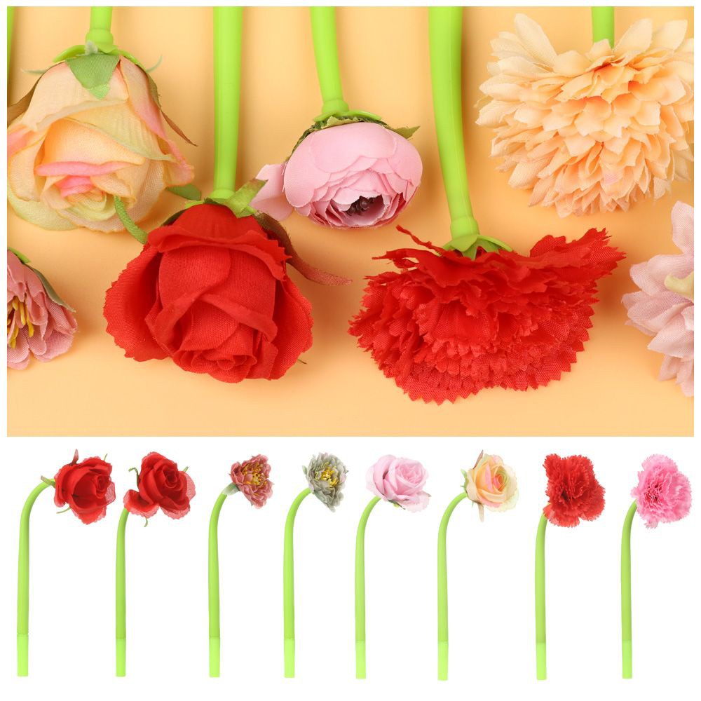 Bút Bi Gel Silicone Trung Tính Ngòi 0.5mm Màu Đen