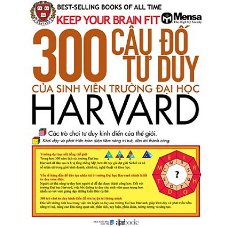Sách - 300 Câu Đố Tư Duy Của Sinh Viên Trường Đại Học Harvard