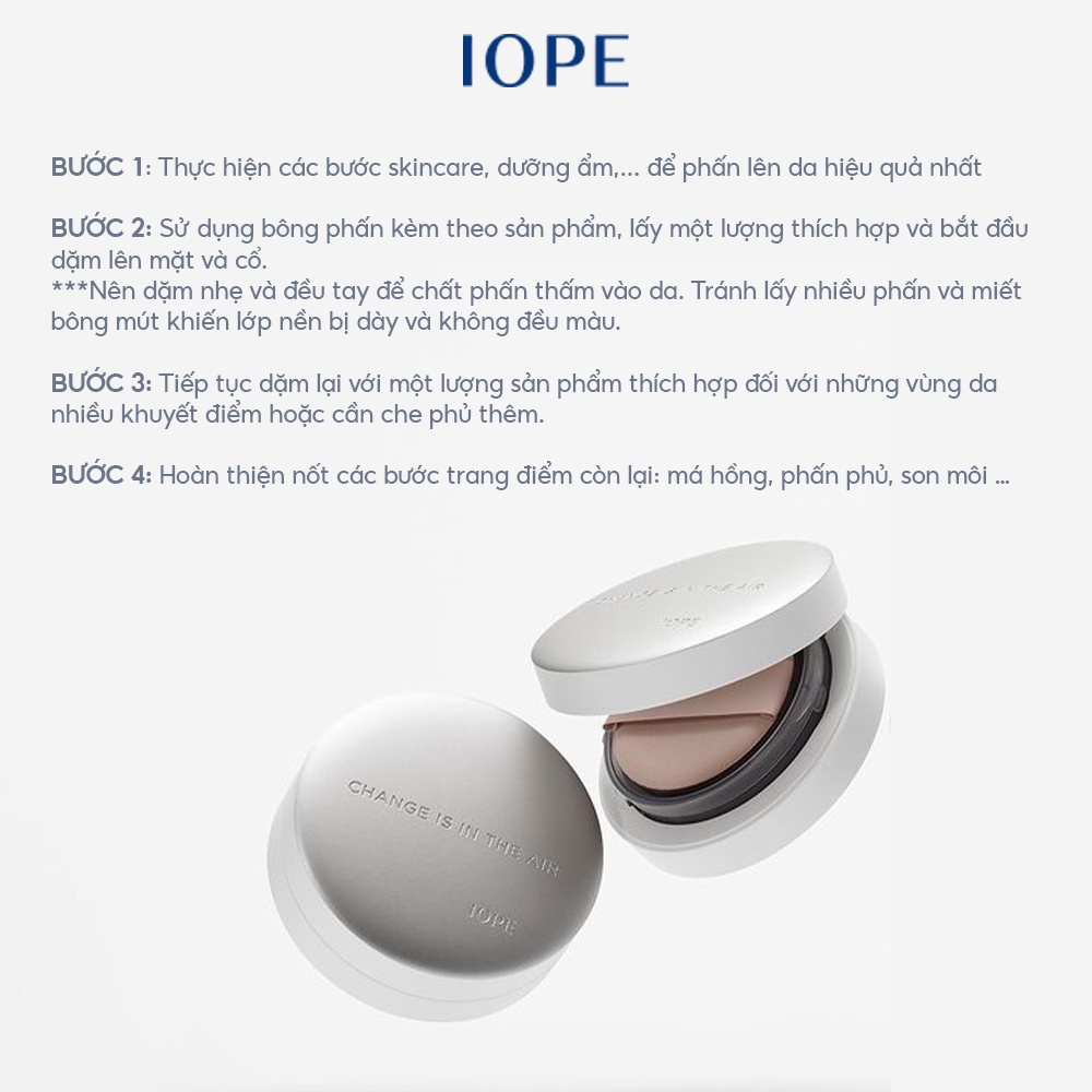 Phấn Nước Iope Air Cushion Natural SPF 50+ PA+++ 15g | BigBuy360 - bigbuy360.vn