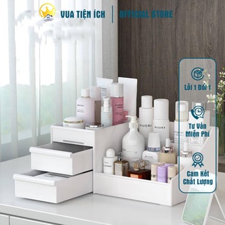 Kệ mỹ phẩm siêu tiện ích kệ có 3 tầng bao gồm 2 ngăn kéo