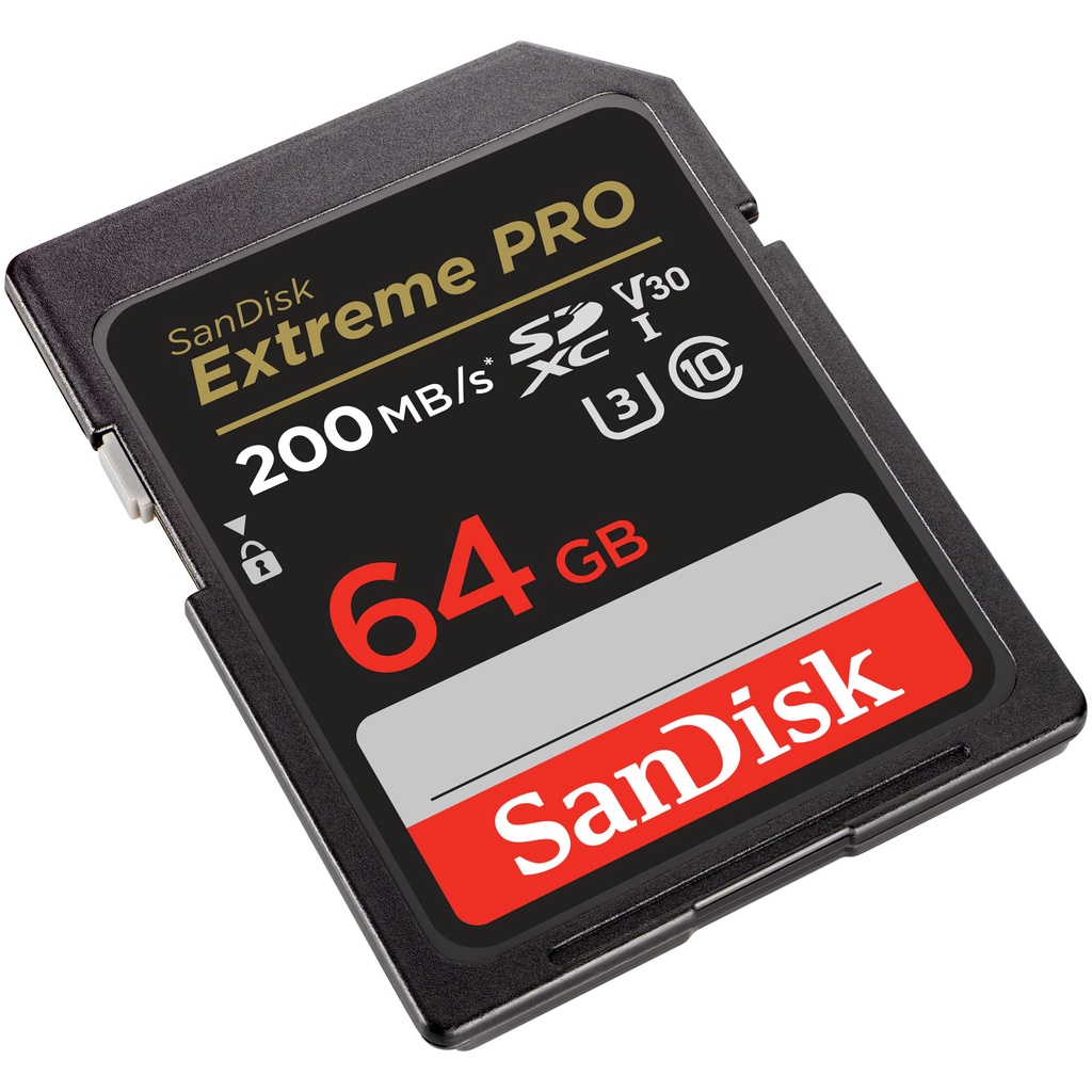Thẻ nhớ SD 64GB/128GB V30 và thẻ nhớ MicroSD 64GB/128GB/256GB SanDisk Extreme Pro 200 MB/s bảo hành 5 năm