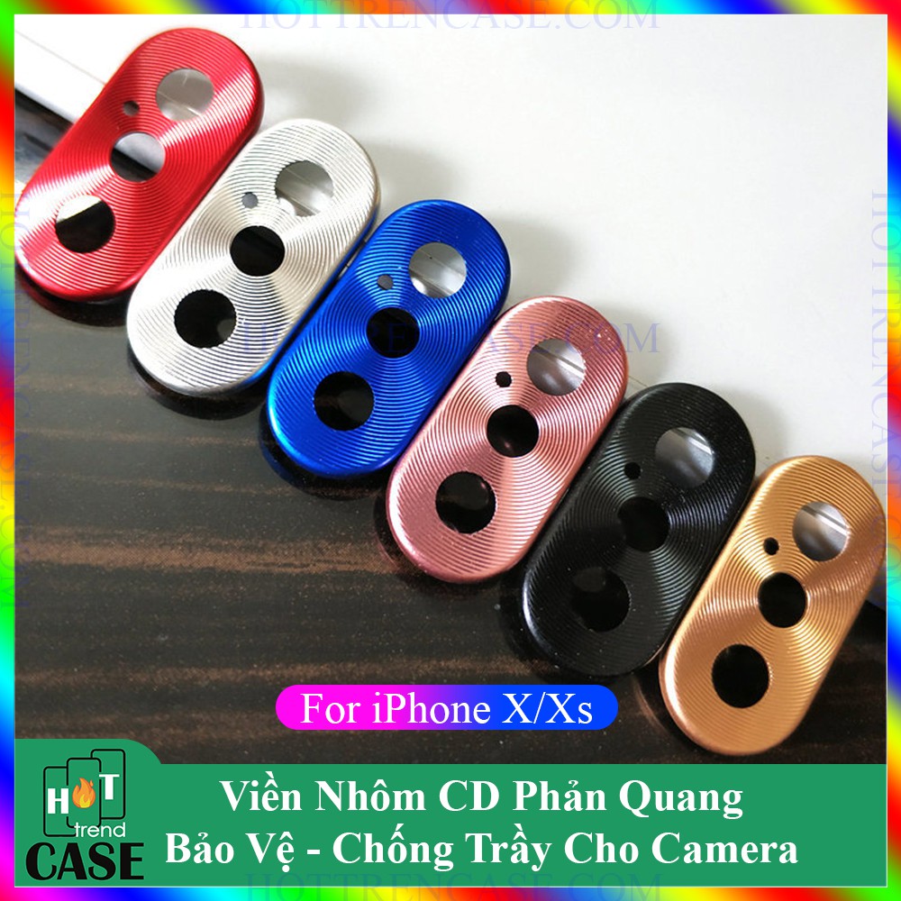 Viền Nhôm Cường Lực Bảo Vệ Camera Cho iPhone X