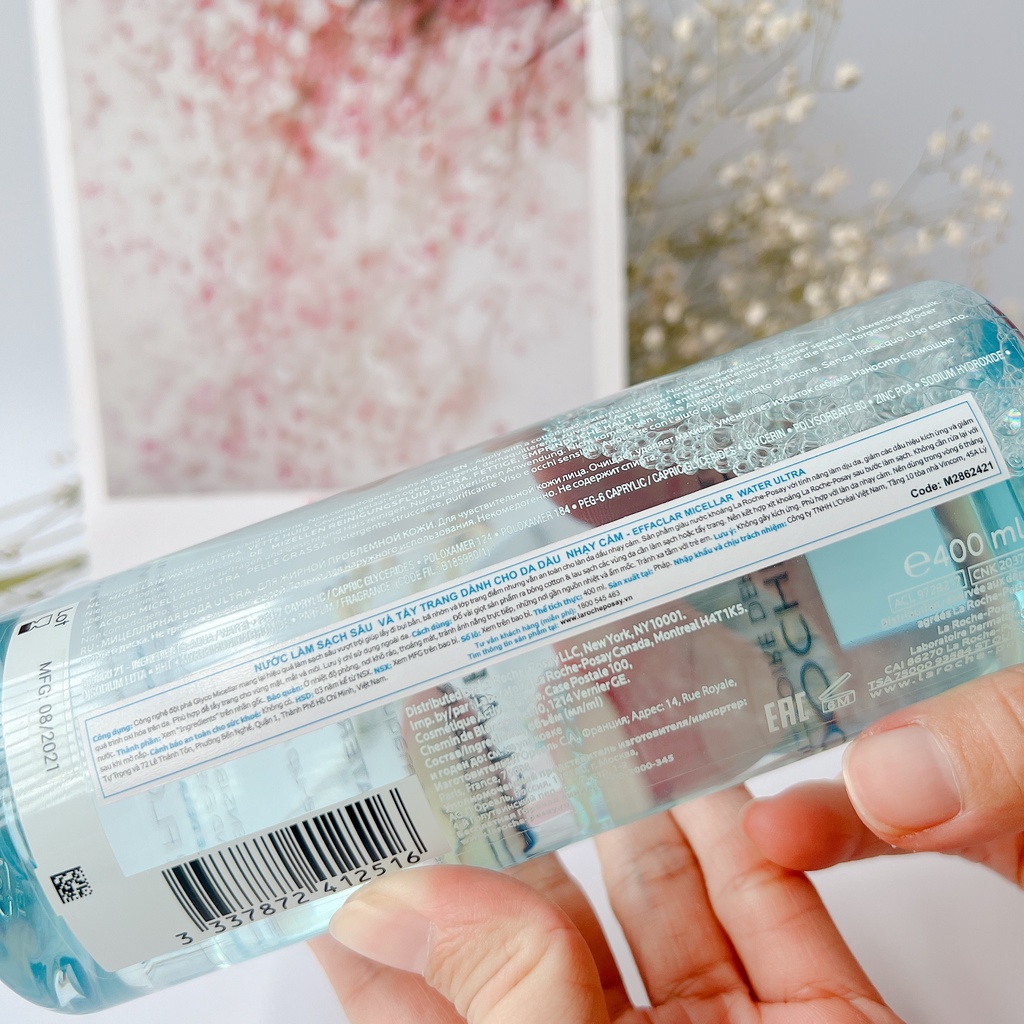 Nước Tẩy Trang Và Làm Sạch Sâu La Roche-Posay Dành Cho Da Dầu Nhạy Cảm