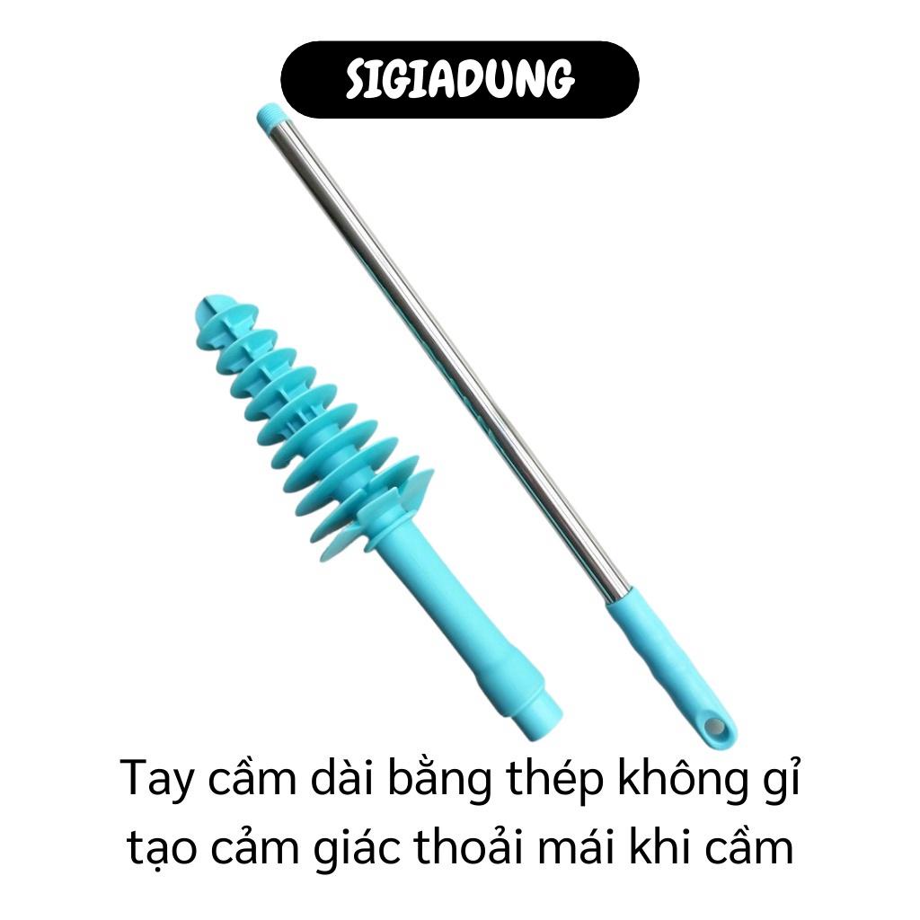 [SGD] Cây Thông Bồn Cầu - Dụng Cụ Thông Tắc Bồn Cầu, Cống, Hố Gas Đầu Cọ Xoắn Độc Đáo 7264