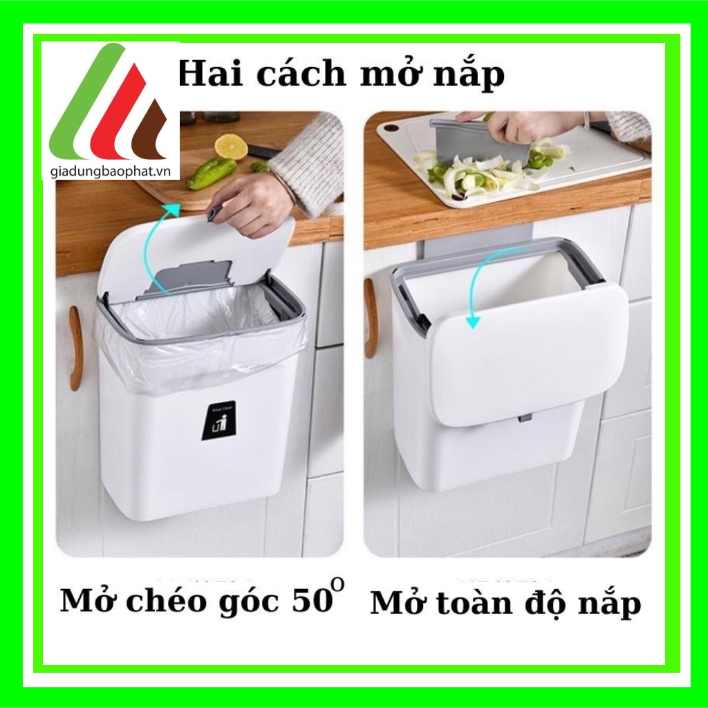 Thùng rác treo kệ bếp dán tường thông minh sạch sẽ tiện lợi dễ dàng vệ sinh di chuyển