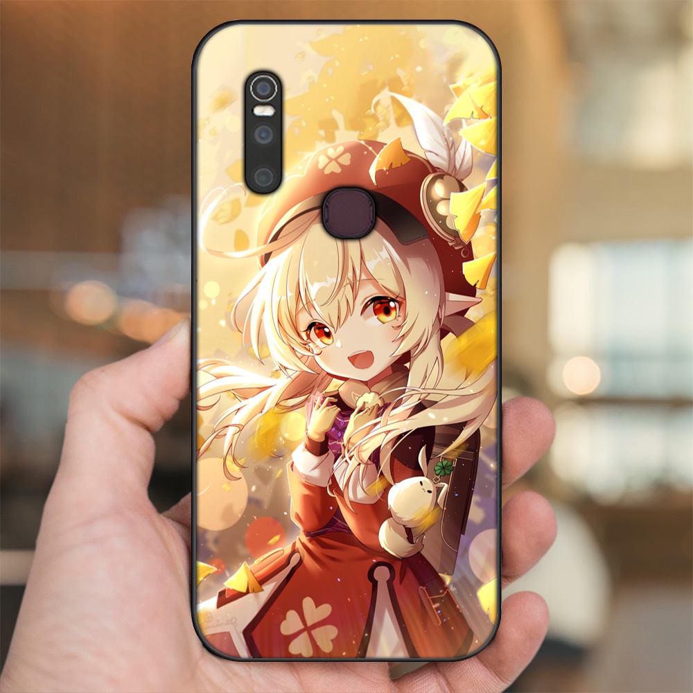 Ốp lưng Vivo V15 viền đen in hình Klee Genshin Impact