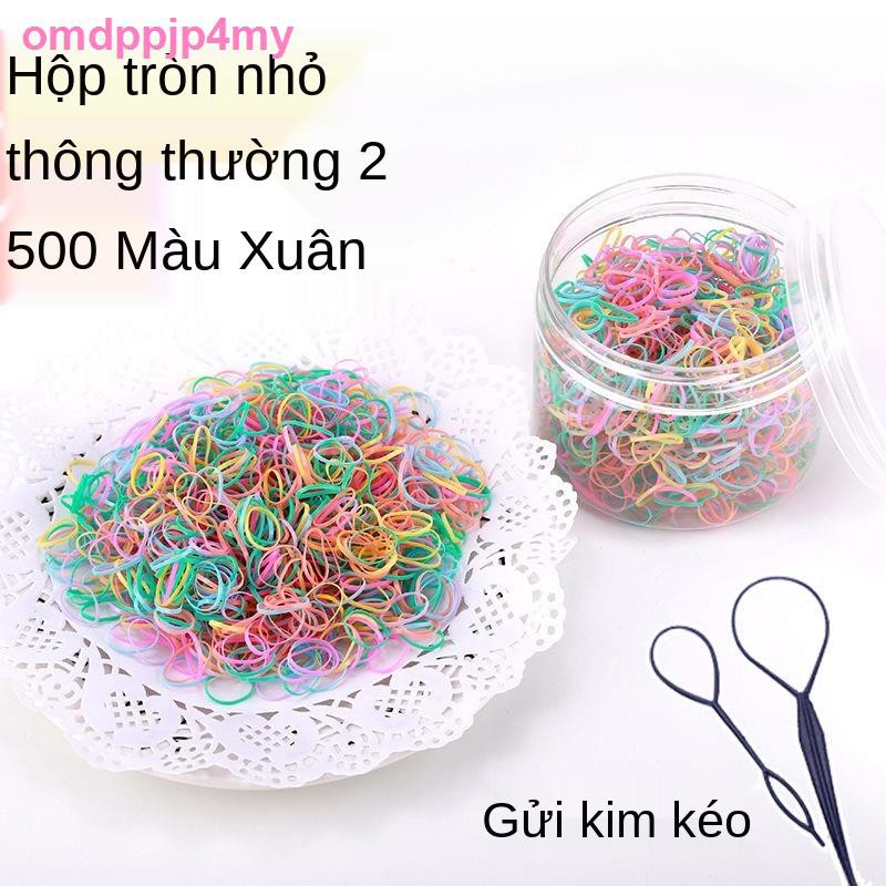 Nổphụ kiệnCái mớidùng một lần dây cao su dày không làm tổn thương tóc cô gái người lớn buộc vòng tròn màu đen