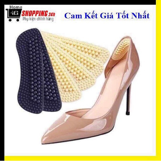 Miếng dán gót giày 4D có hạt massage tiện dụng ( 1 đôi )