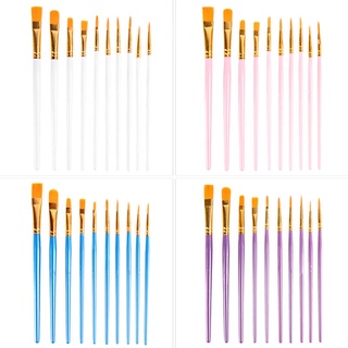 Set 10 Cọ Vẽ Màu Nước Chuyên Nghiệp Mới