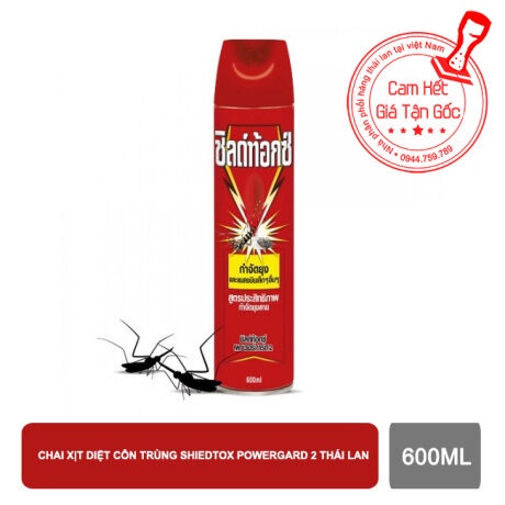 BÌNH XỊT MUỖI VÀ CÔN TRÙNG SHIELDTOX THÁI LAN 600ML
