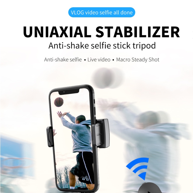 L08 Gậy Selfie Bluetooth Không Dây Chống Rung Micro Cloud Nền Tảng Ổn Định L03 PTZ Chân Máy Ổn Định Selfie Stick