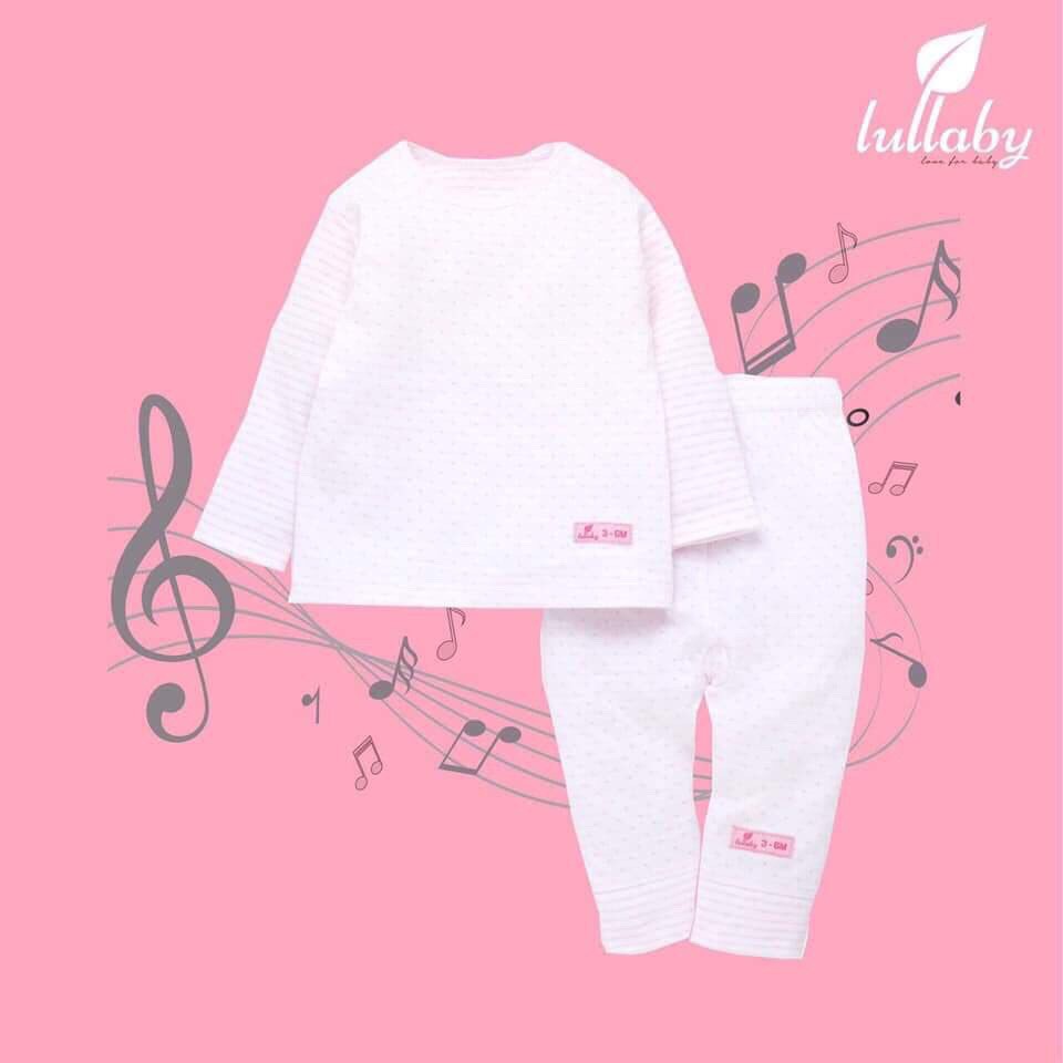 Bộ đồ sơ sinh dài chấm bi Lullaby