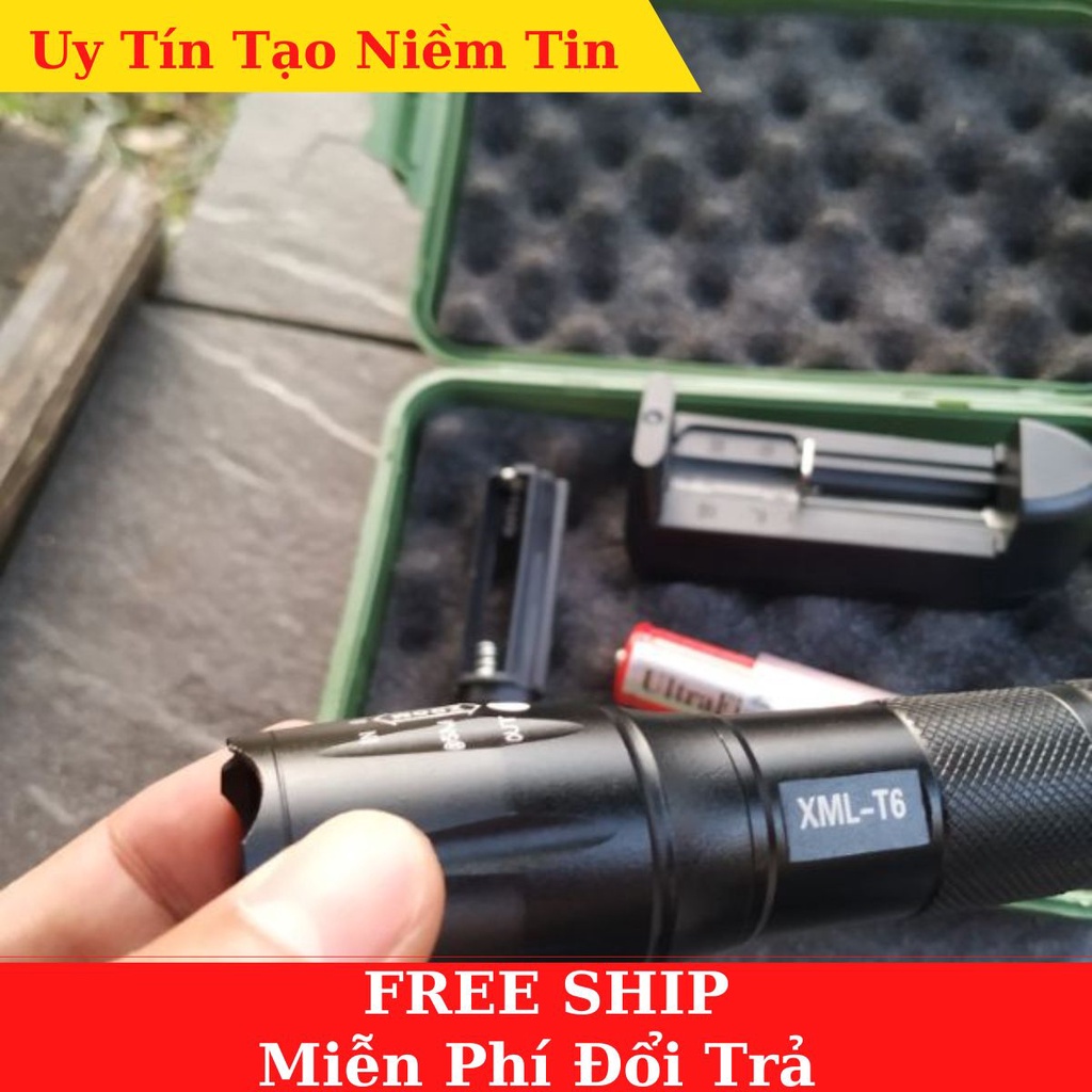 Đèn pin siêu sáng T6 chống thấm nước có thể sạc lại được