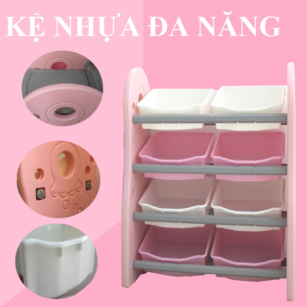 Kệ nhựa đựng đa năng thiết kế thông minh cho bé hình thật shop chụp free ship hcm hàng cao cấp