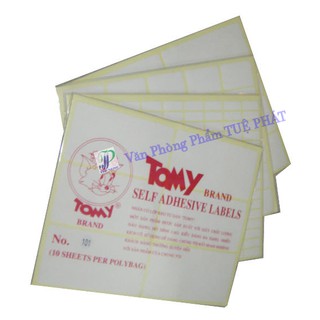 Giấy decal in tem nhãn - mã vạch A5 (10 sheet/xấp)
