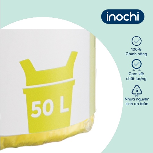 Túi rác tiện dụng Inochi - Soji 50L x 19 túi (Size L) Hương Chanh