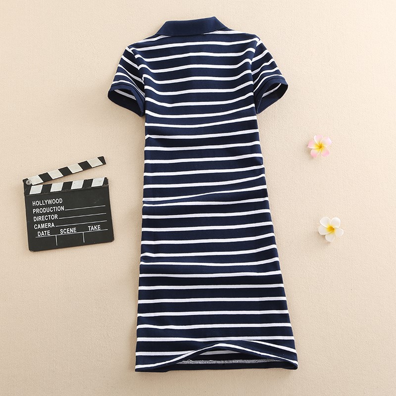 Váy polo kẻ ngang trẻ trung chất đẹp | BigBuy360 - bigbuy360.vn