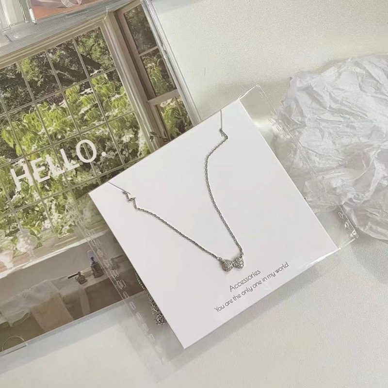 Dây chuyền nơ hợp kim 40+5 cm