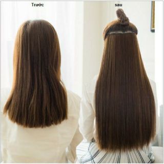 TÓC giả kẹp thẳng dải 6 phím, mã A10