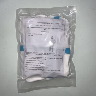 Bộ quần áo phòng dịch, chống hóa chất nhẹ vải Laminate có dán seam  (hàng sẵn, có bán SLL)