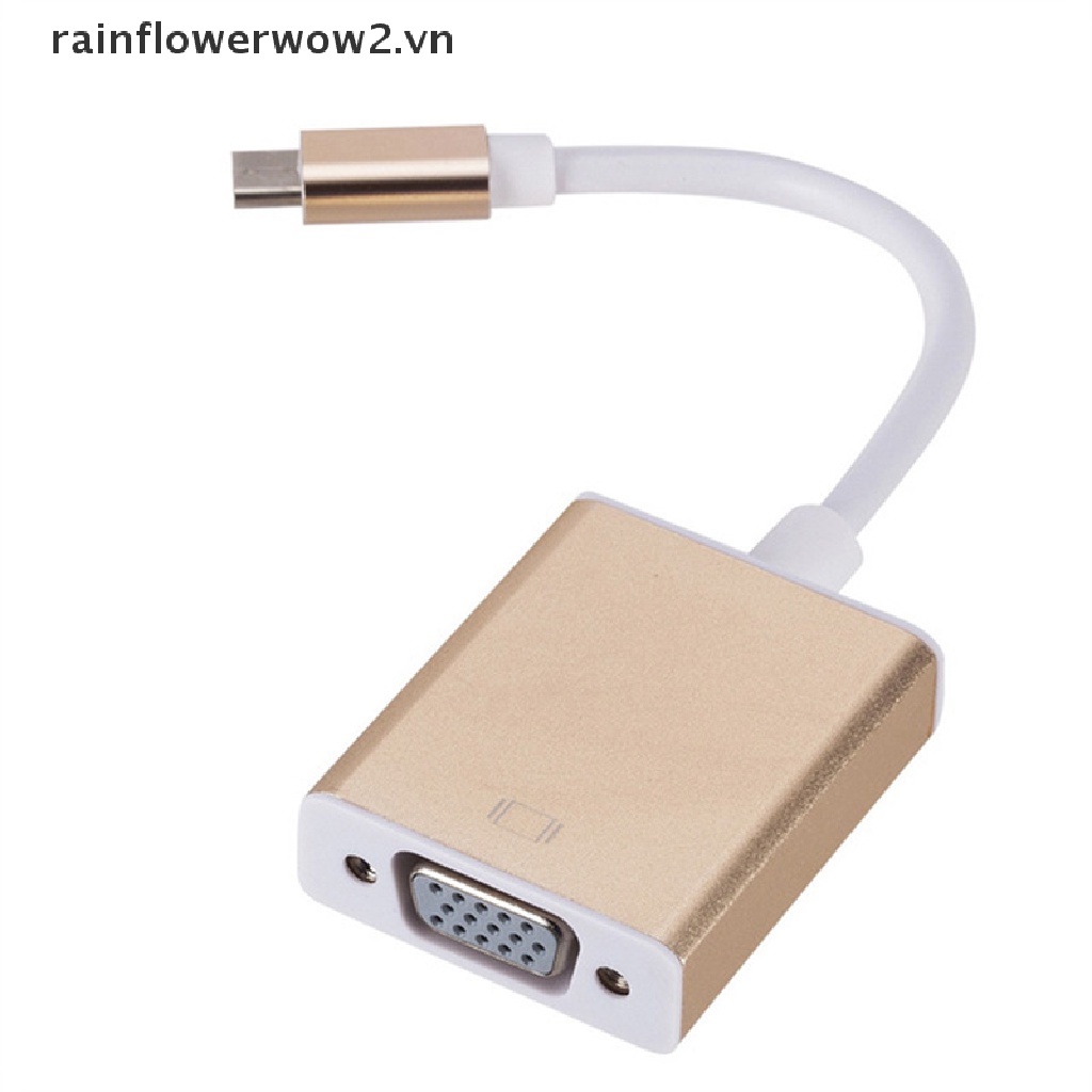 1 Đầu Chuyển Đổi Từ Cổng Type C Sang Cổng VGA USB 3.1 Sang VGA Chuyên Dụng Cho Máy Tính