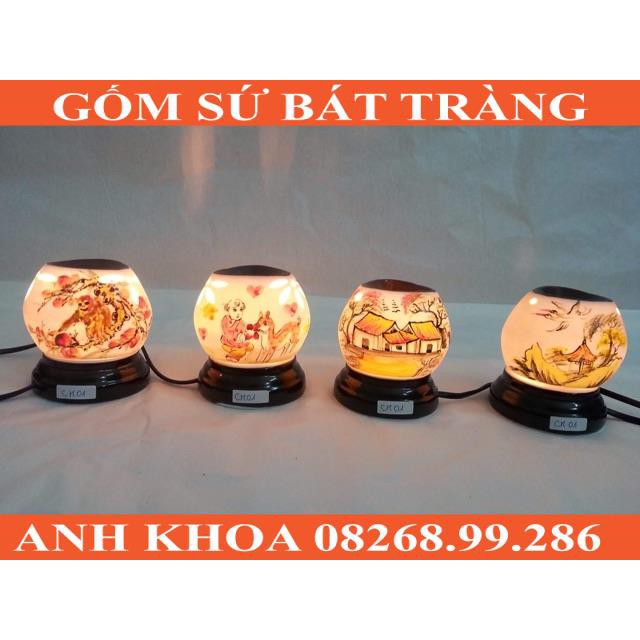 Đèn tam giác - Gốm sứ Bát Tràng Anh Khoa
