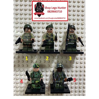 Xếp Hình Army minifigures US soldier in Viet Nam War mô hình nhân vật lính Mỹ bán lẻ