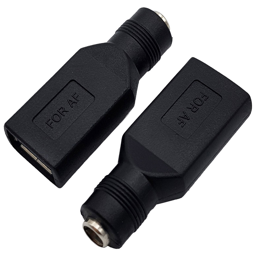 Đầu chuyển đổi DC 5.5x2.1mm sang USB cái