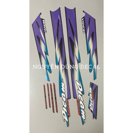 Nguyên bộ tem 3 lớp Dream lùn màu đen đời 1998_Decal