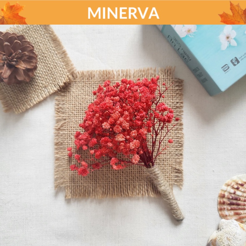 TRANG TRÍ Bó hoa khô mini handmade phụ kiện chụp ảnh, bó hoa quà tặng
