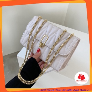 TÚI ĐEO CHÉO NỮ TRẦN CHỈ KHÓA Q THỜI TRANG PK 185