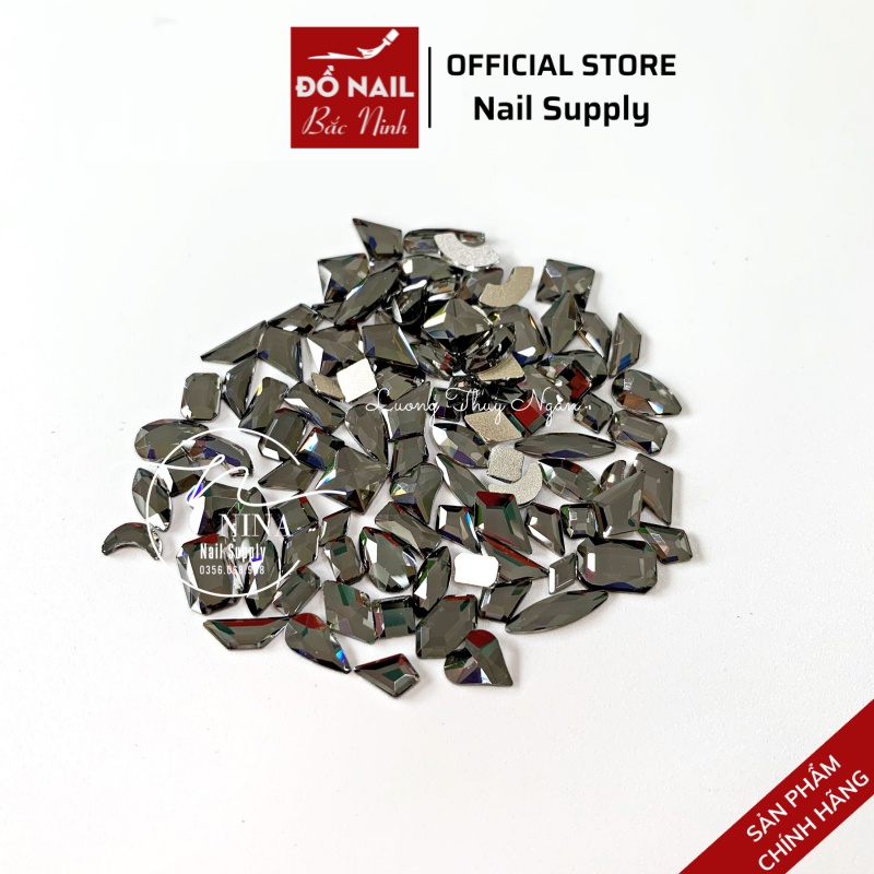 Đá Khối Chân Bằng Gắn Móng Mix 100 Viên