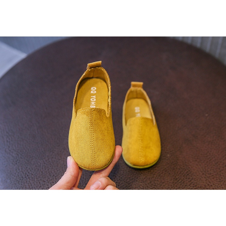 Giày vải cho bé trai và bé gái size 22-33 Giầy cho bé chất da lộn mềm nhẹ êm