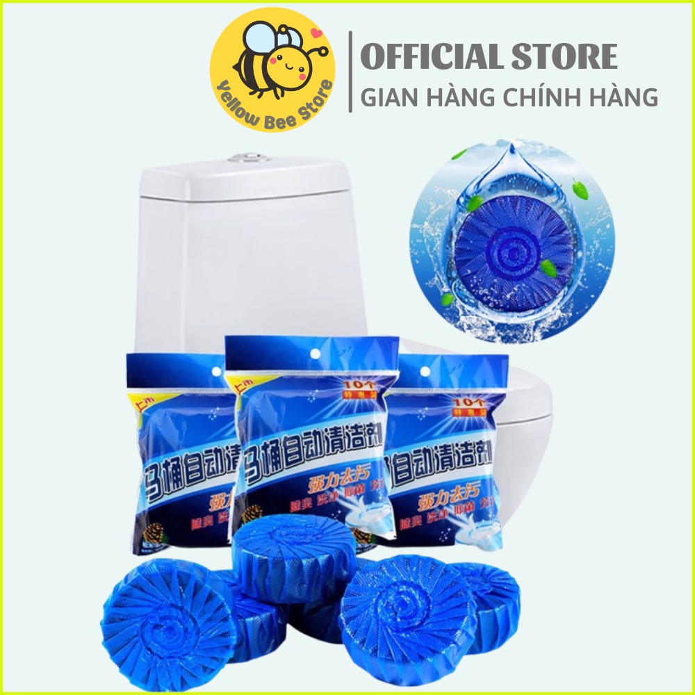 Túi 10 viên tẩy sáng, khử mùi hôi, diệt vi khuẩn bồn cầu