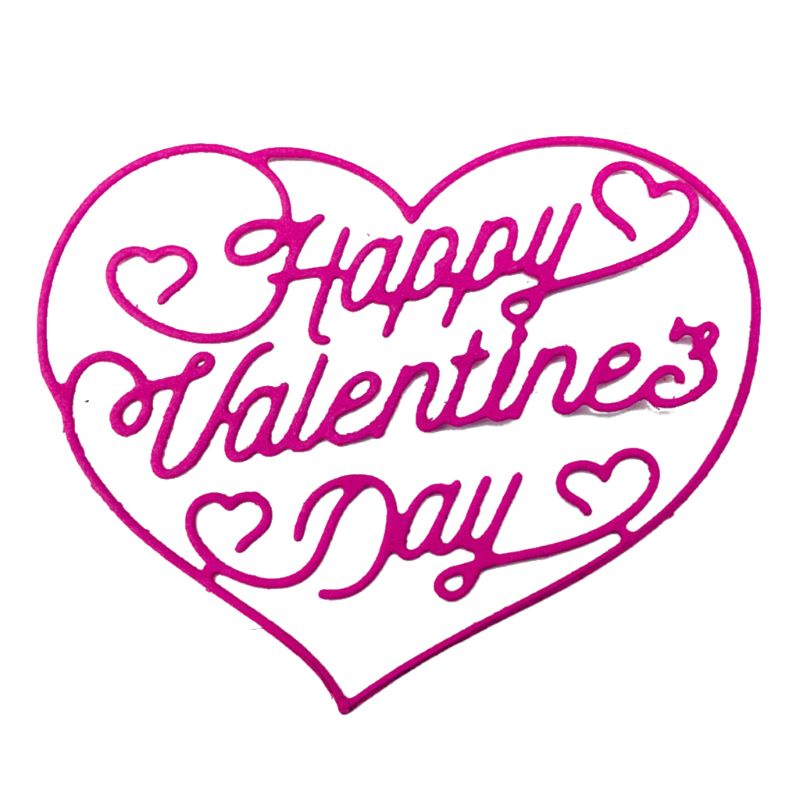 Khuôn Cắt Giấy Làm Từ Kim Loại Hình Trái Tim Trang Trí Scrapbook