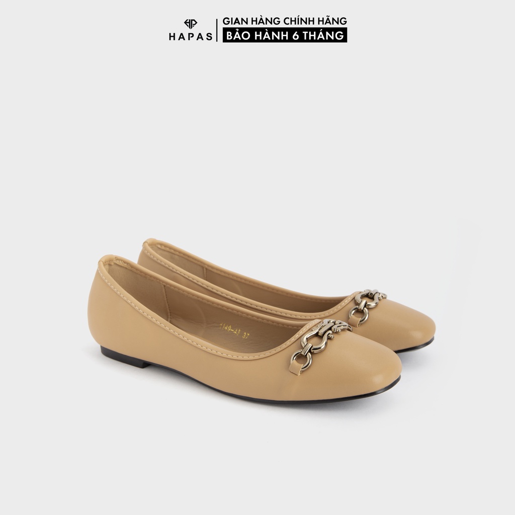 Giày Nữ Bệt Da Khoá Đồng Hapas – GBB160