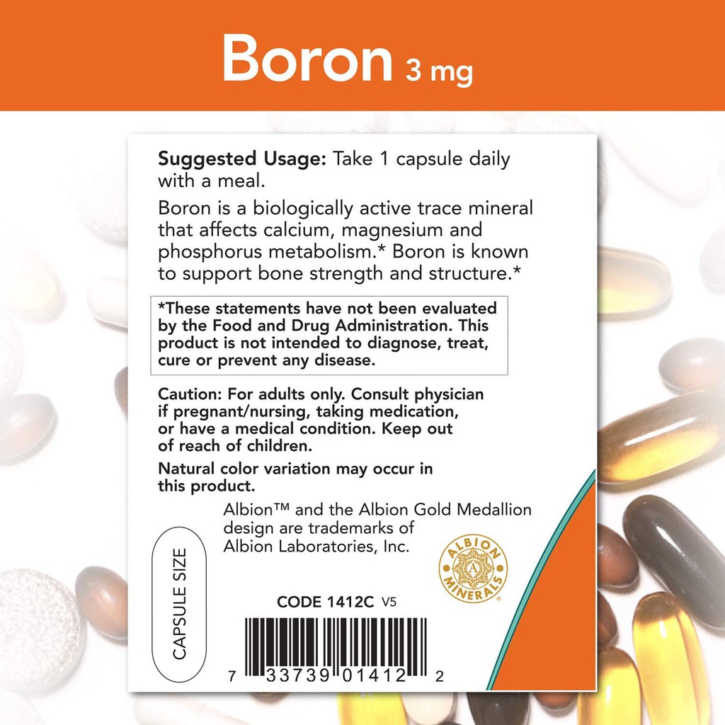 NOW BORON 3MG - TĂNG TESTOSTERONE, TĂNG SỨC MẠNH NAM GIỚi - 250 VIÊN | BigBuy360 - bigbuy360.vn