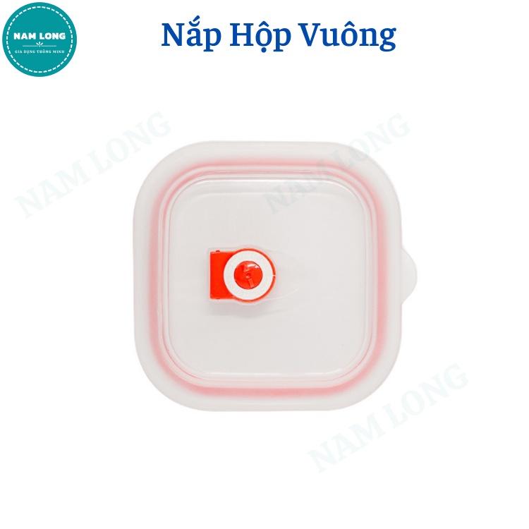 Nắp Hộp Vuông Kín, Giữ Chân Không, Chất Liệu Nhựa PP, Dùng Được Trong Lò Vi Sóng