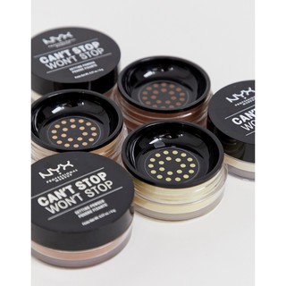 Phấn phủ NYX Can't Stop Won't Stop Setting Powder tone Light