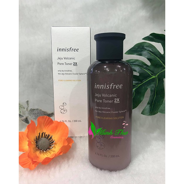 [mẫu mới] Nước Hoa Hồng Từ Tro Núi Lửa – Innisfree Jeju Volcanic Pore Toner 2x (200ml)