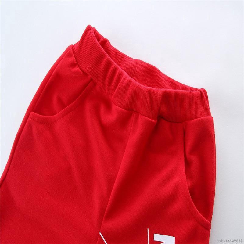 Bộ áo thun hoodie + quần short mùa hè cho bé trai