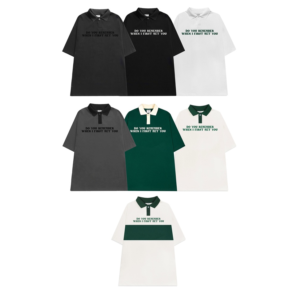 ÁO THUN FF FORM RỘNG POLO REMEMBER, VẢI THUN 2 CHIỀU COTTON 250GSM