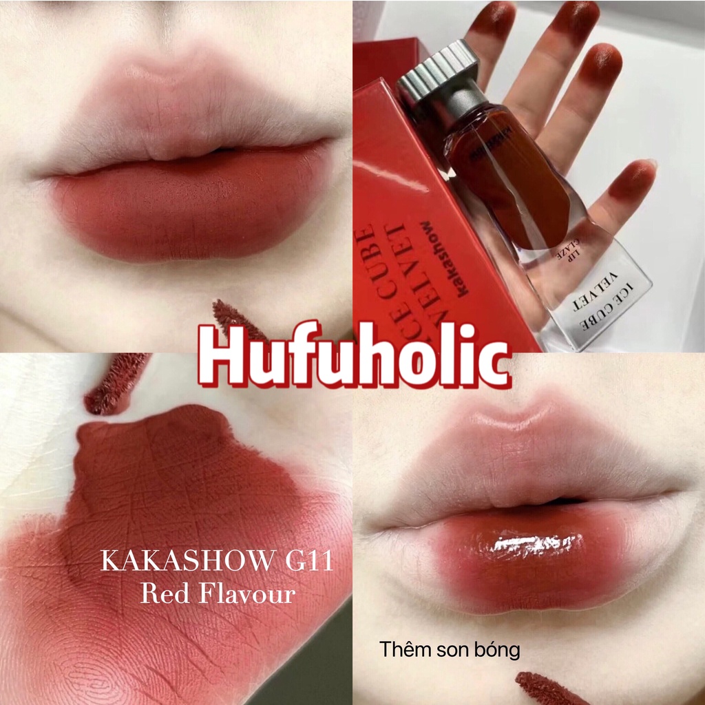 Son kem lì KAKASHOW mềm môi căng mọng Ice Cube Velvet Cute Doll KAKA05 KAKA09 KAKA13
