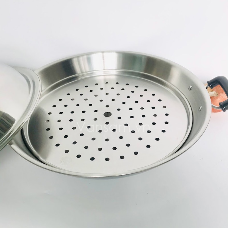 Bộ chảo xửng hấp inox 304 Zebra 42cm – 176202